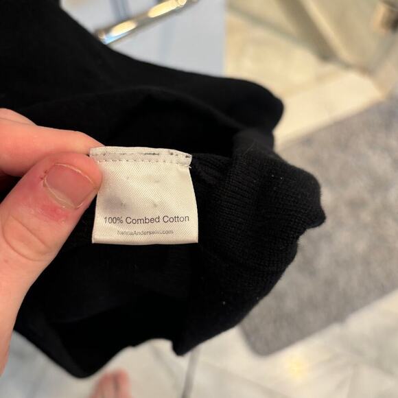 Hanna Andersson Size Large Women's Black Sweater Dress - Picture 3 of 4